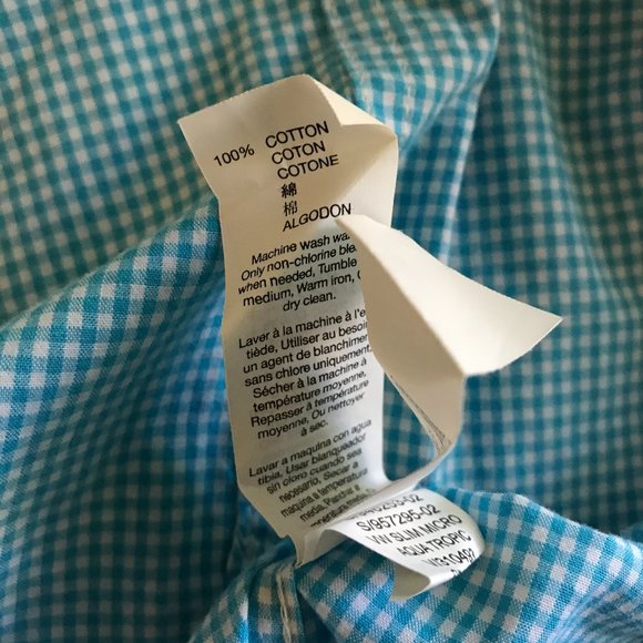 Gap Men's button down shirt checkered M - Picture 3 of 8